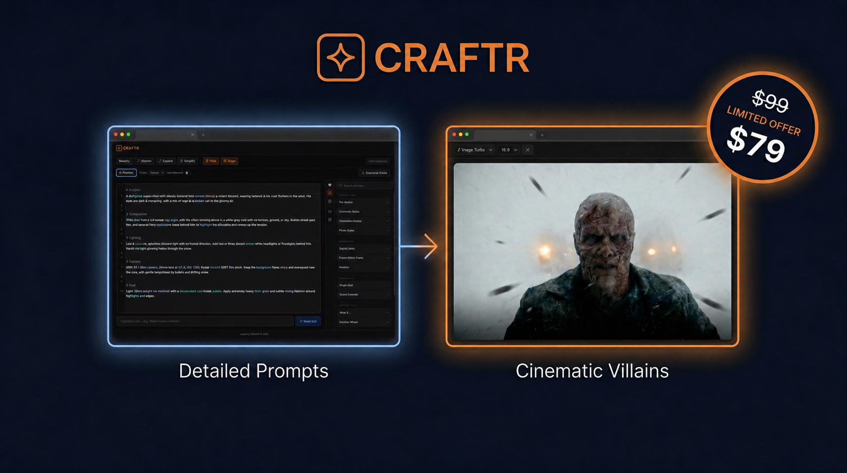 CRAFTR 2.0 — AI Prompt Editor